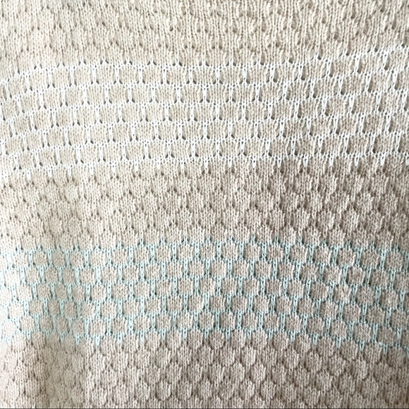 J. Crew Mint Tan Knit Lambs Wool Tunic Sweater L - Picture 9 of 14